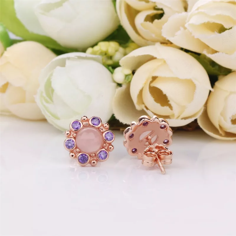 (imagen para) Pendientes Resplandor her&aacute;ldico PANDORA Rose - Ver 3