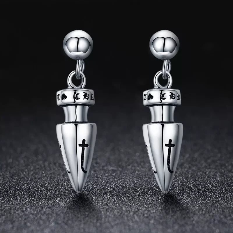 (imagen para) Estilo Pandora Aretes Colgantes de Token Sagrado - VSE131 - Ver 2