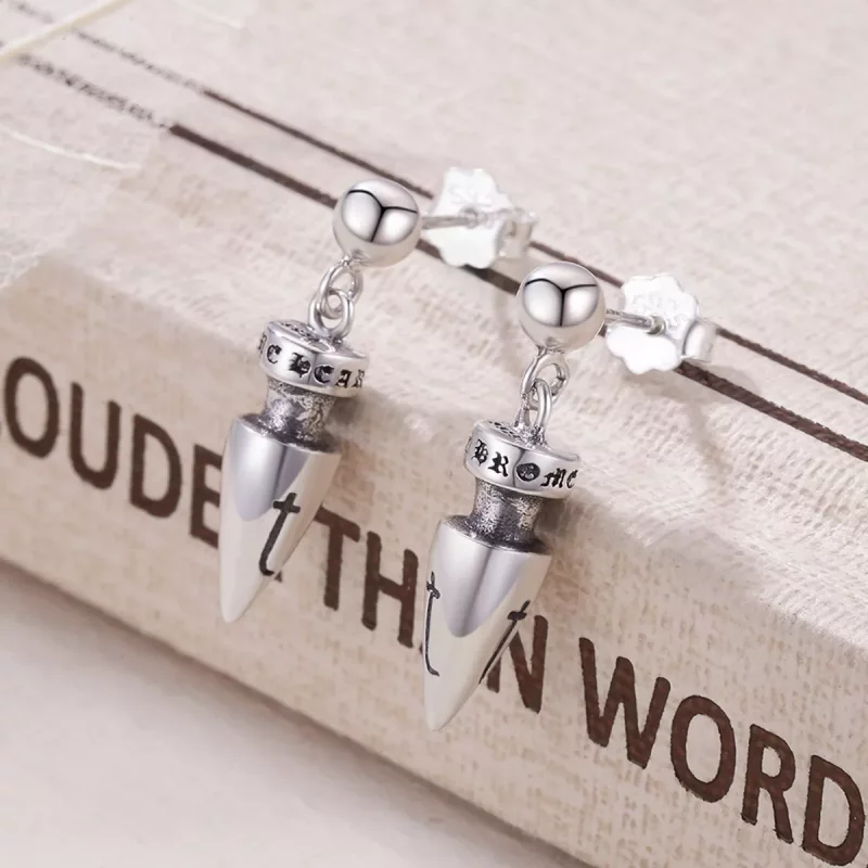 (imagen para) Estilo Pandora Aretes Colgantes de Token Sagrado - VSE131 - Ver 3