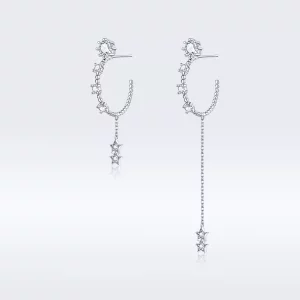 Estilo Pandora Brillantes Pendientes Colgantes - BSE310 (imagen para) Estilo Pandora Brillantes Pendientes Colgantes - BSE310