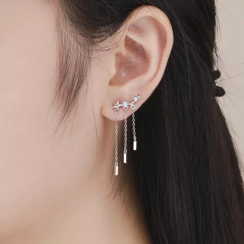 (imagen para) Pendientes colgantes de amor meteoro estilo Pandora - SCE399 - Ver 5