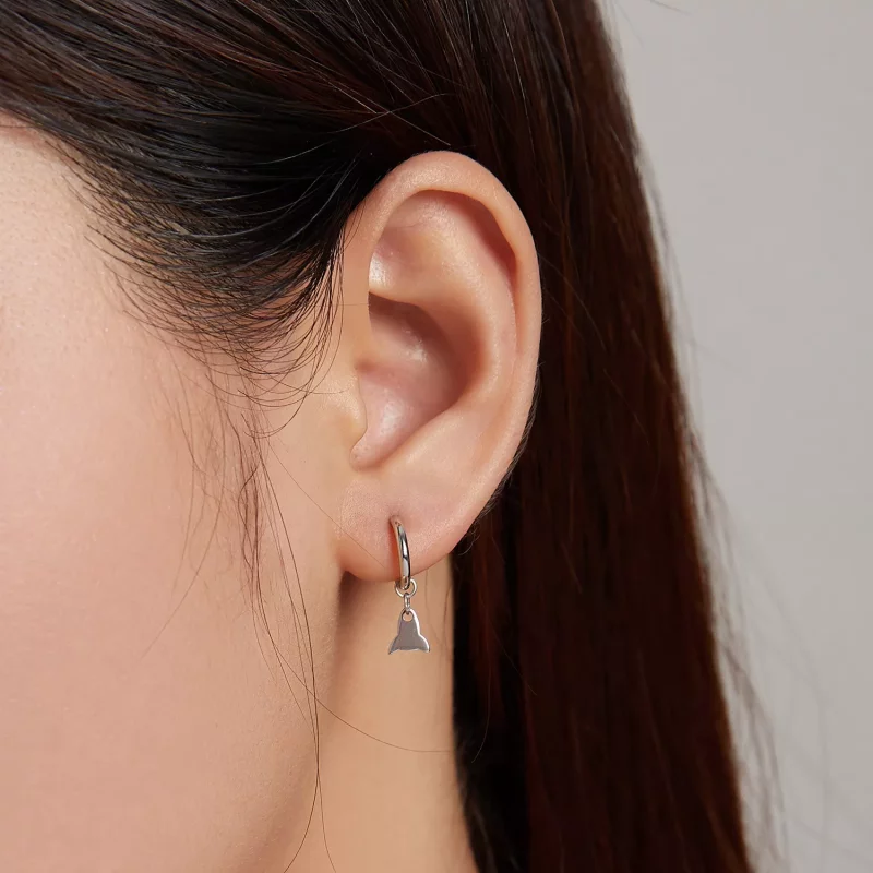 (imagen para) Pendientes colgantes de estilo Pandora con sabor - SCE1188-A - Ver 4