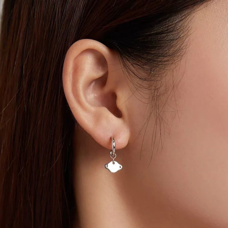 (imagen para) Pendientes colgantes de estilo Pandora con sabor - SCE1188-A - Ver 5
