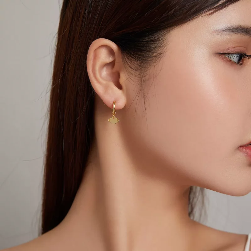 (imagen para) Pendientes colgantes de estilo Pandora - SCE1188-B - Ver 6