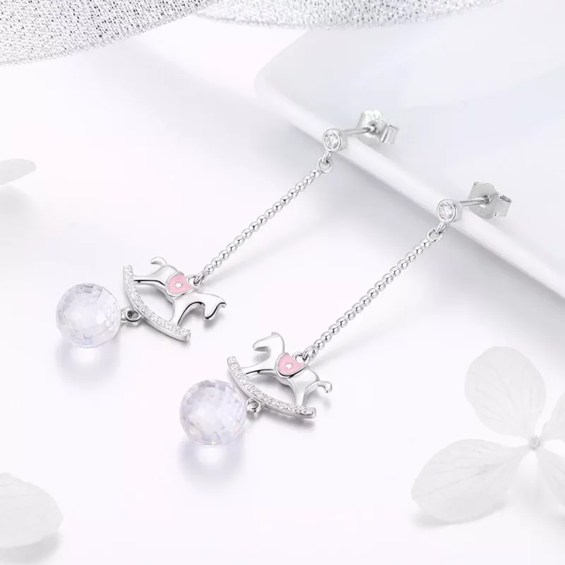 (imagen para) Pendientes colgantes estilo Pandora para parque infantil - BSE038 - Ver 2
