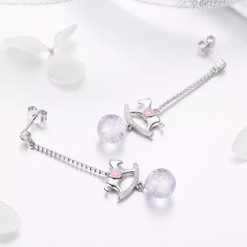 (imagen para) Pendientes colgantes estilo Pandora para parque infantil - BSE038 - Ver 3