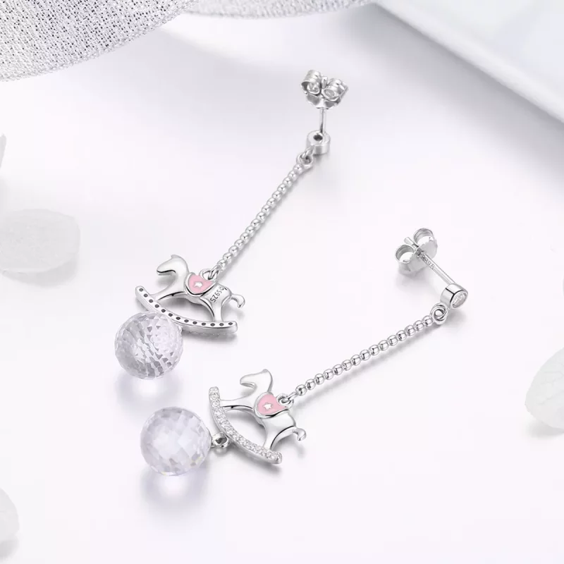 (imagen para) Pendientes colgantes estilo Pandora para parque infantil - BSE038 - Ver 4