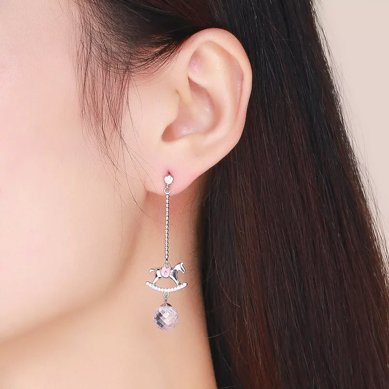 (imagen para) Pendientes colgantes estilo Pandora para parque infantil - BSE038 - Ver 5