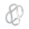 Anillo de doble capa estilo Pandora - BSR386