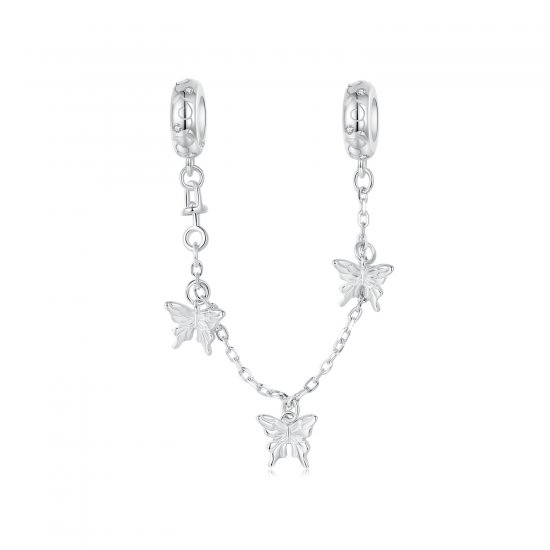 Cadena de seguridad con forma de mariposa estilo PANDORA - SCC2829 - Haga click en la imagen para cerrar