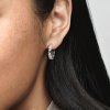 Pendientes de aro con cuentas y logotipo de la firma Pandora - 292310C00