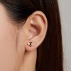 Pendientes de botón estilo Pandora con abeja de dibujos animados - SCE1182