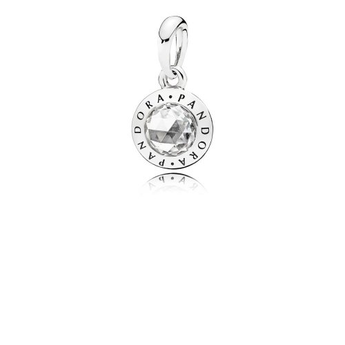 Colgante en plata de ley Logo Radiante de PANDORA - 396217CZ