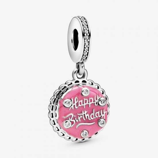 Charm colgante de pastel de cumpleaños rosa PANDORA - 798888C01 - Haga click en la imagen para cerrar