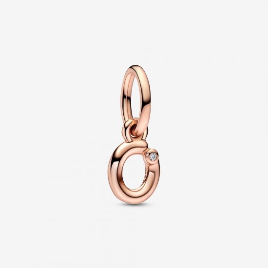 PANDORA Colgante con letra O en forma de guión del alfabeto - 782468C01 - Haga click en la imagen para cerrar