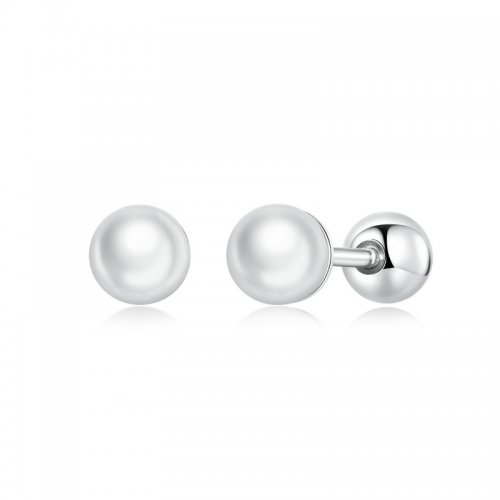 Pendientes de perlas estilo Pandora - BSE630-AS