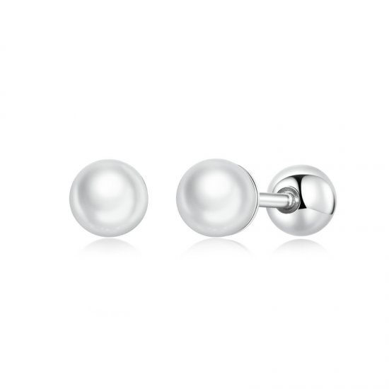 Pendientes de perlas estilo Pandora - BSE630-AS - Haga click en la imagen para cerrar
