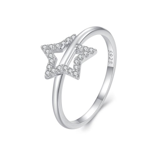Anillo estilo Pandora con forma de estrella - BSR450
