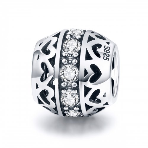 Amuleto de plata estilo Pandora "Escucha el Amor" - SCC523