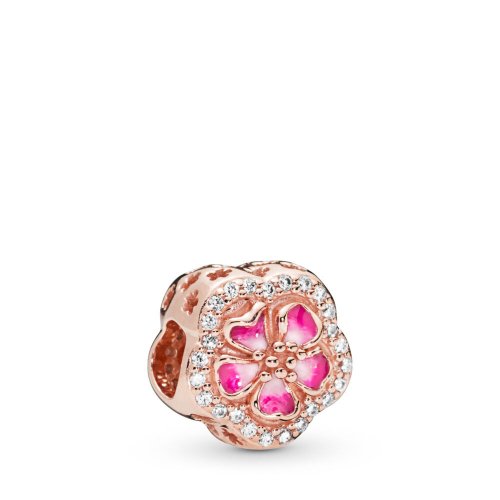 Charm PANDORA Flor de flor de durazno espumoso 788079CZ