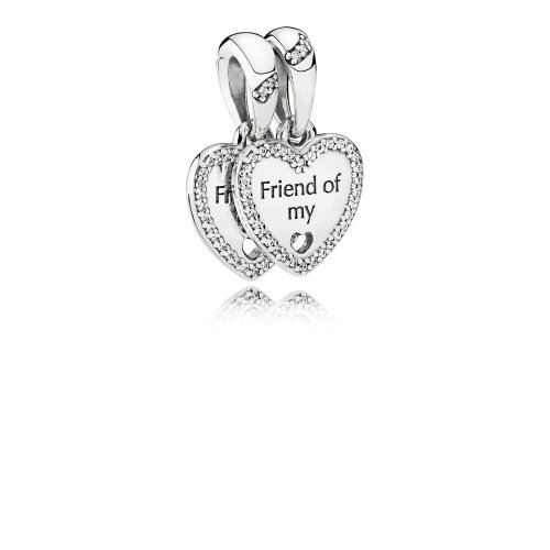 Charm colgante en plata de ley Corazones de la Amistad - PANDORA