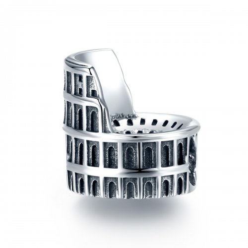 Charm de estilo Pandora en plata con el diseño del Coliseo - SCC1543
