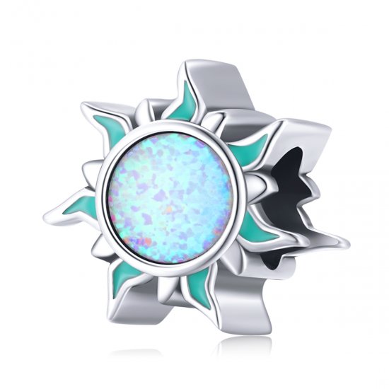 Charm tipo Pandora con Opal y Solcito - BSC509 - Haga click en la imagen para cerrar