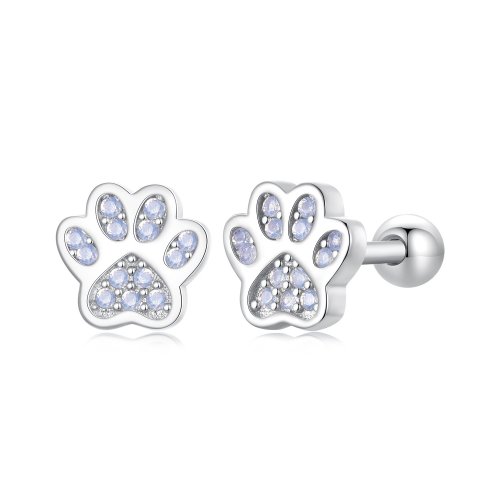 Pendientes con forma de mascota adorable estilo PANDORA - SCE1750
