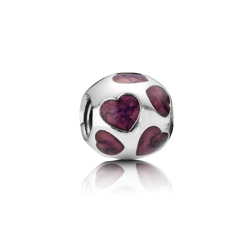 Charm Corazones Morado - PANDORA