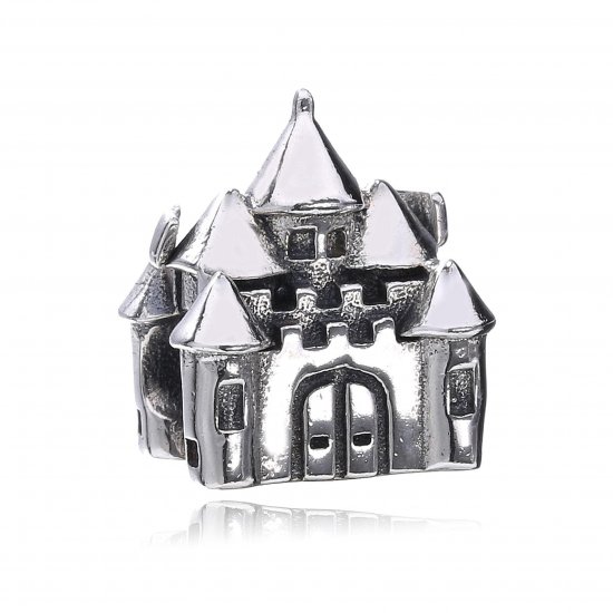 Charm en plata de ley Castillo PANDORA - Haga click en la imagen para cerrar