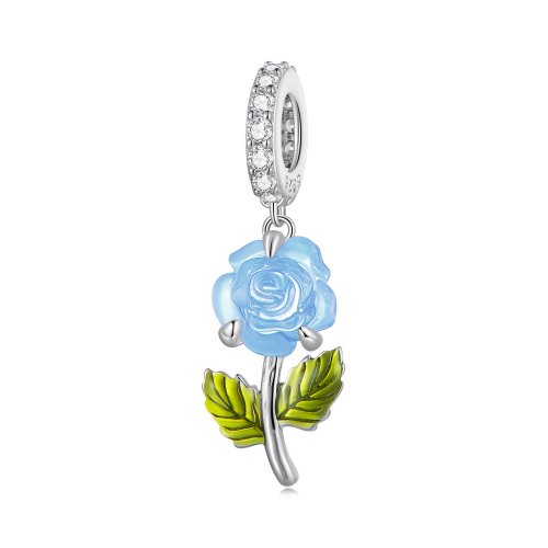 Pandora Estilo Cristal Rosa Dangle - BSC824-BU