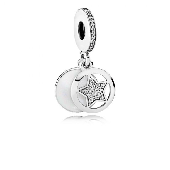 Charm colgante en plata de ley Estrella de la Amistad - PANDORA - Haga click en la imagen para cerrar