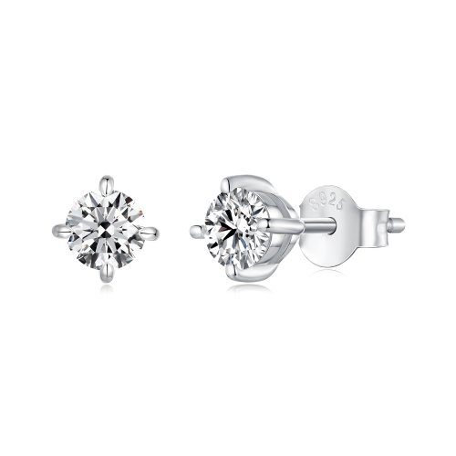 Pendientes de moissanita de 0,5 ct estilo PANDORA - MSE038-M