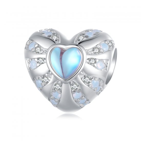 Encanto estilo Pandora Corazón de Ilusión - BSC918 - Haga click en la imagen para cerrar