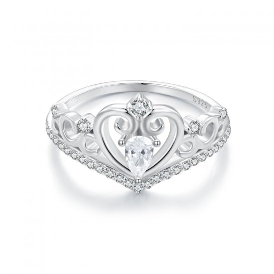 Anillo con corona estilo PANDORA - BSR511 - Haga click en la imagen para cerrar