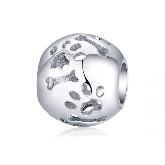 Estilo Pandora Encanto de Huellas de Mascotas Lindas - BSC140 - Haga click en la imagen para cerrar