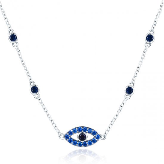 Collar Pandora Style Plata Ojo Mágico - SCN300 - Haga click en la imagen para cerrar