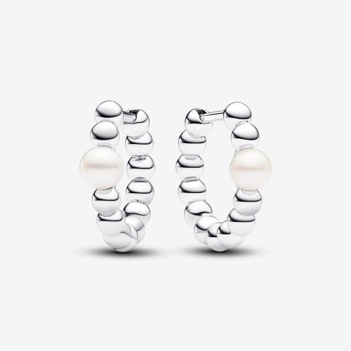 Pendientes Pandora de aro Perlas Cultivadas de Agua Dulce y Cuentas - 293178C01