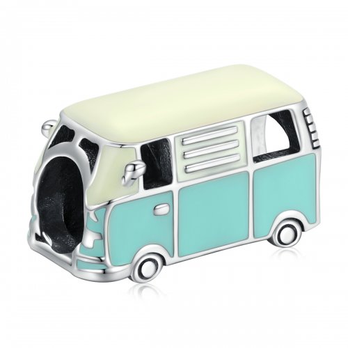 Charm estilo Pandora de mini autobús - SCC1972