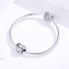 Charm estilo Pandora plateado con diseños retro - SCC1323