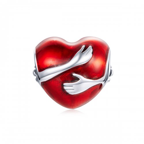 Charm Pandora de Plata Estilo Amor y Abrazos - SCC1847