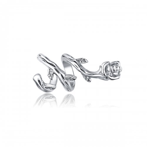 Charm de vides rosas plateadas estilo Pandora - BSC310