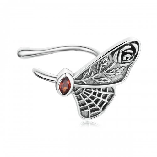 Estilo Pandora Retro Mariposa Ear clip - BSE533