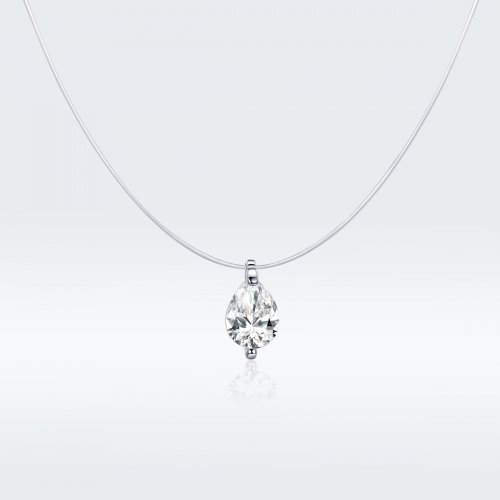 Collar de vida brillante de estilo Pandora en plata - SCN332-D