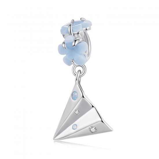 Colgante de avión de papel estilo PANDORA - BSC1027 - Haga click en la imagen para cerrar