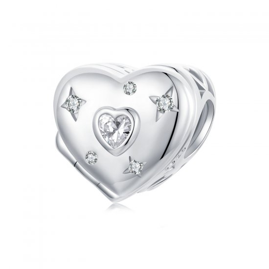Cuentas de corazón que se abren y cierran para San Valentín, estilo PANDORA - BSC973 - Haga click en la imagen para cerrar