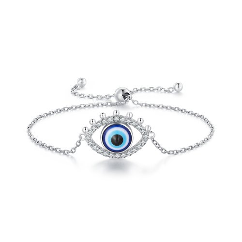 Brazalete estilo Pandora con ojo de diablo - BSB129