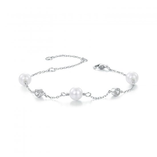 Pulsera Sea Rhythm de 0,1 ct estilo PANDORA (con un certificado) - MSB017 - Haga click en la imagen para cerrar
