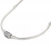 Pandora Moments Pulsera/Collar de cadena de serpiente con cierre de barril de doble envoltura - 599544C01-D