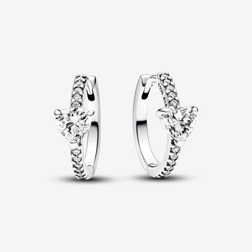 Pendientes Pandora de aro Corazón Brillante - 293101C01